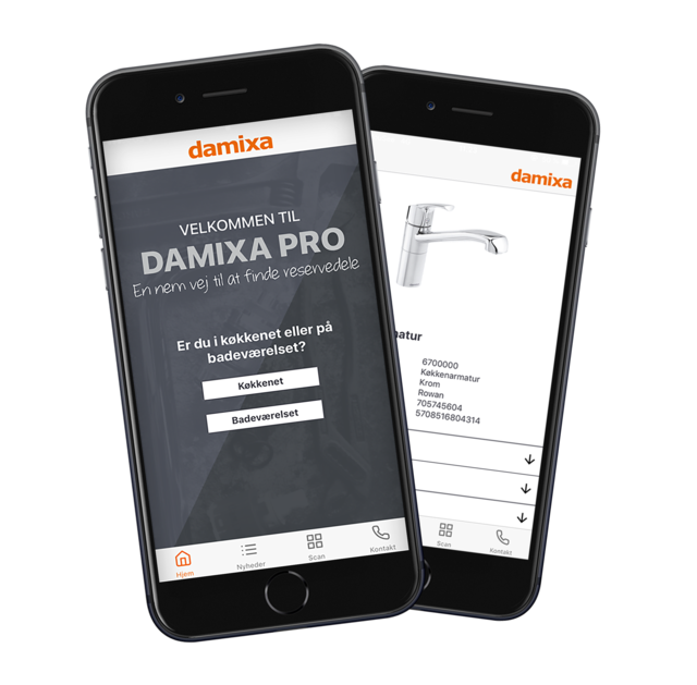 The Damixa Pro app is the plumber's help at hand.