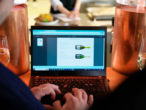 With the e-commerce solution, H.J. Hansen customers can now generate a wine list in just a few minutes.