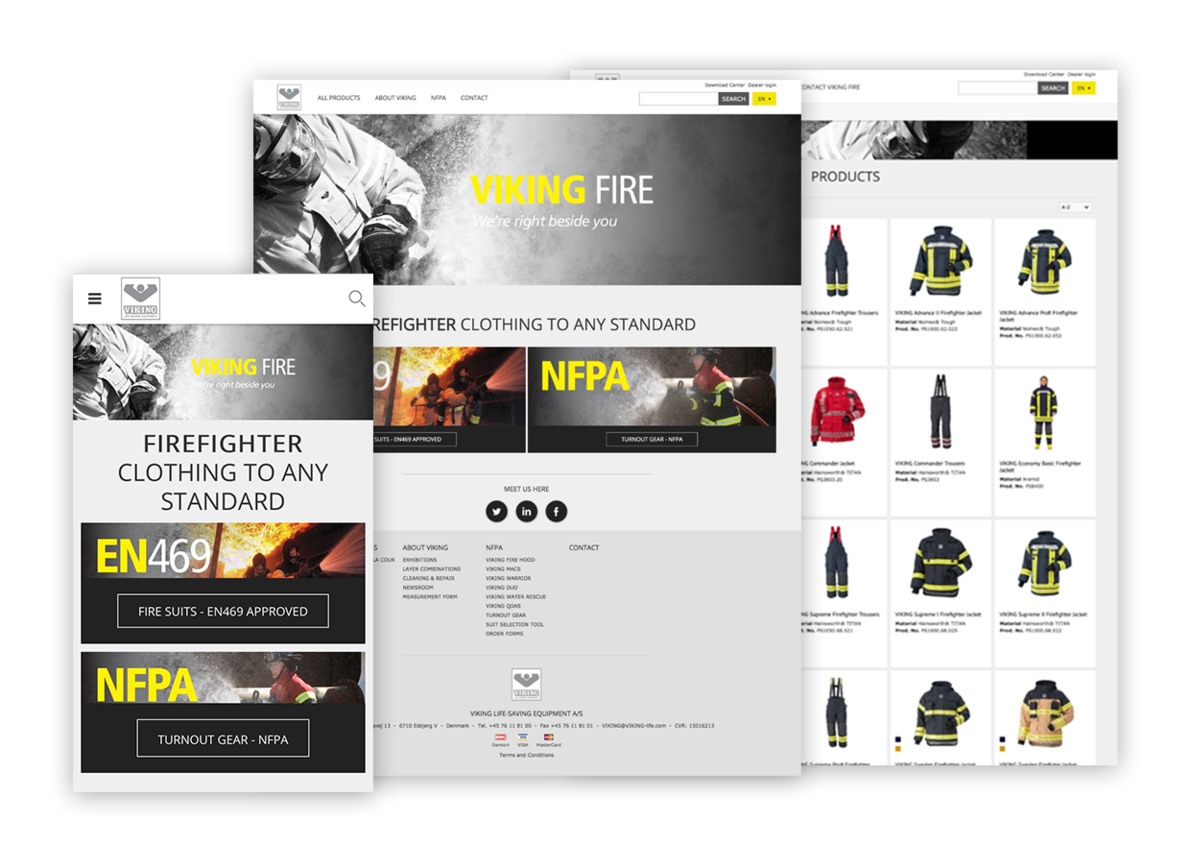  VIKING's e-commerce solution developed by Hesehus