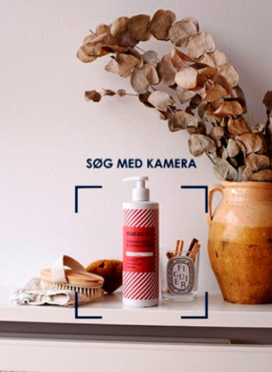 Visual search makes it possible to scan the products you already have at home with your phone's camera and find the same product again among Matas' thousands of items