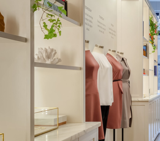 M.M. LaFleur’s eksklusive showroom M.M. LaFleur’s eksklusive showroom